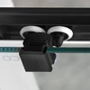 SIGMA SIMPLY BLACK kabina prysznicowa półokrągła 1000x800mm, R550, L/R, szkło czyste