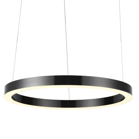 Lampa wisząca CIRCLE 80 cm - LED, ring tytan szczotkowany