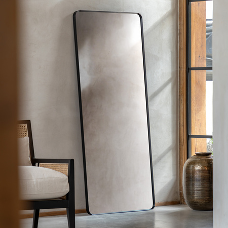 Holworth Leaner Mirror Black 700x35x1700