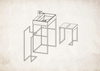 Taboret - stolik łazienkowy