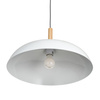 Lampa wisząca SAUCER 45 cm -  biała minimalistyczna oprawa do wnętrz nowoczesnych