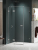 Kabina prysznicowa AVEXA NICKEL BRUSHED 1D kwadratowa L 120x120x200 szkło czyste 6mm Active Shield 2.0