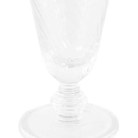 Swirl Flute Glass Clear (4pk) 72x72x165mm