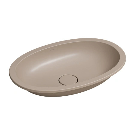 SHELL M+ umywalka podblatowa 54 x 34 cm, dune beige mat