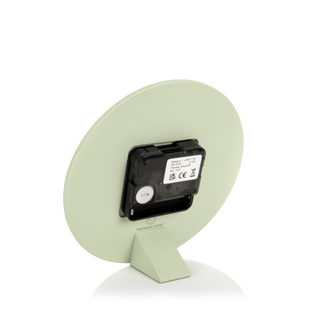 Arabic Mantel Clock Pearl Green 6in