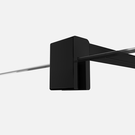 Kabina VELIO BLACK  walk-in 90x200 szkło czyste 8mm z powłoką