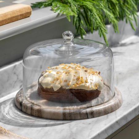Novi Cake Dome Beige Marble 318x318x180mm