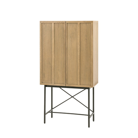 Panelled 2 Door Cocktail Cabinet 850x400x1600mm