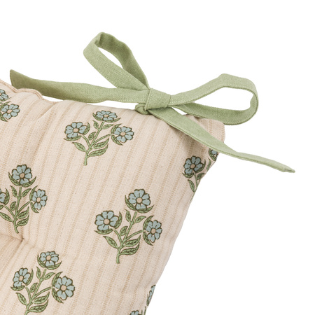 Floret Stamp Seatpads Natural 2pk 400x400mm