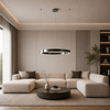 Lampa wisząca CIRCLE 80 cm - LED, ring tytan szczotkowany