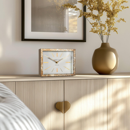 Smithfield Mantel Clock Bronze 8in