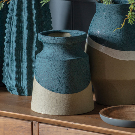 Naresso Vase Blue/Natural Small 200x200x240mm