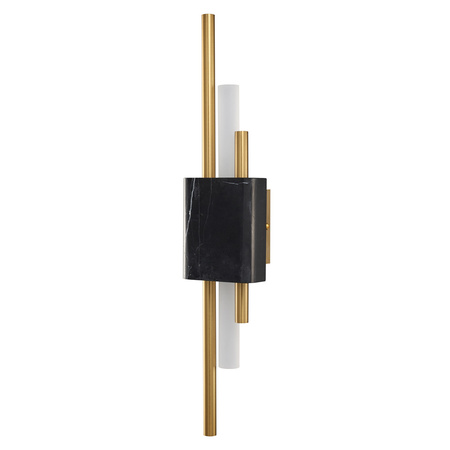Lampa ścienna ELLIE LED 50 cm-marmurowa czarno - złota
