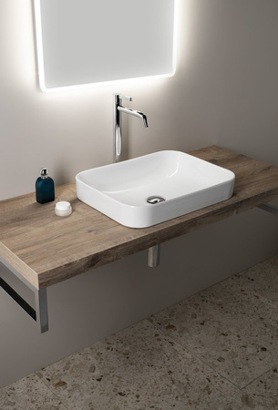 SOTT AQUA Umywalka ceramiczna 50x38cm, biały