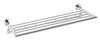 X-ROUND półka na ręczniki składana z haczykami 600mm, chrom