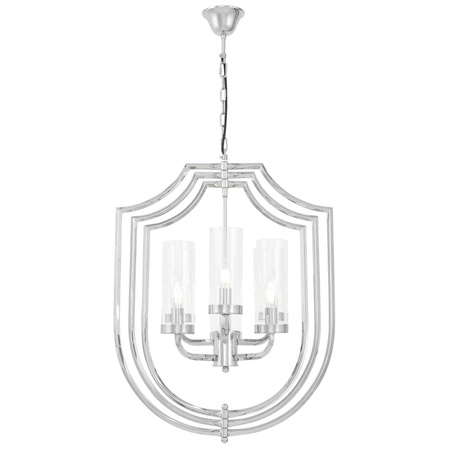 NOWOCZESNA LAMPA WISZĄCA CHROMOWANA MEGI W6