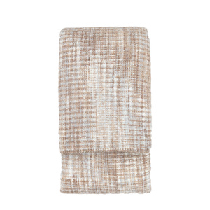 Woven Natural Faux Mohair Sherpa Throw 1300x1600mm
