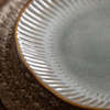 Organic Ridged Dinner Plate Stone (4pk) D280mm