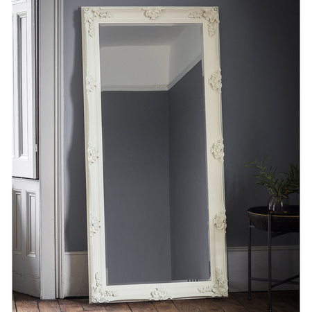 Lustro Abbey Leaner w kolorze kremowym 1650 x 795 mm