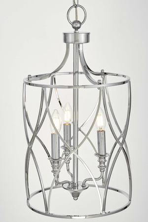 LAMPA SUFITOWA ART DECO CHROMOWANA ELMONT W3
