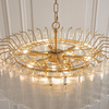 Toulouse 12 Pendant Light Clear Ribbed Glass