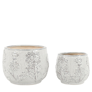 Meadow Floral Planter Set of 2