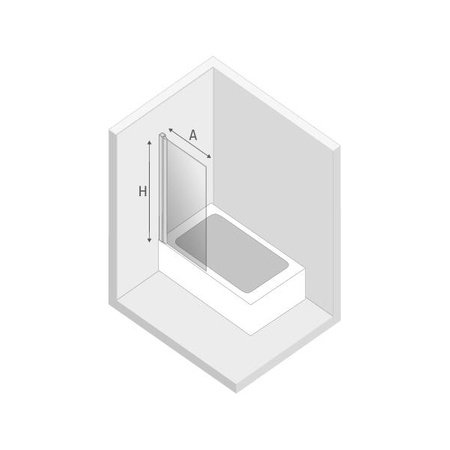 PARAWAN NAWANNOWY IKARI  U 70x140 CZYSTE 6mm ACTIVE SHIELD
