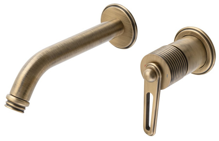 BEBÉ bateria umywalkowa podtynkowa, brąz