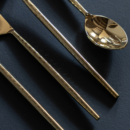 Alora Cutlery Gold Set of 16