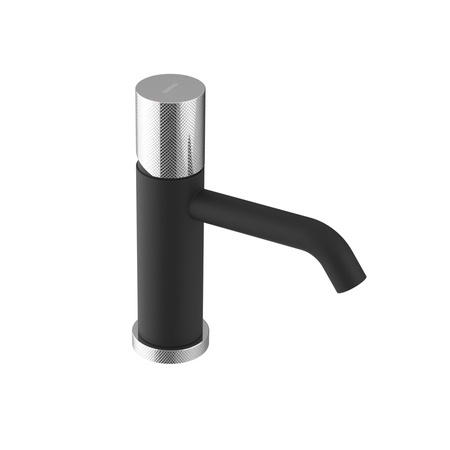 ULTRATAP bateria umywalkowa bez odpływu, czarny mat/chrom