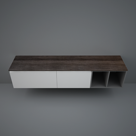 Blat meblowy RAK-Plano Techwood 201X46 cm - Moka Walnut