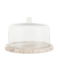 Novi Cake Dome Beige Marble 318x318x180mm