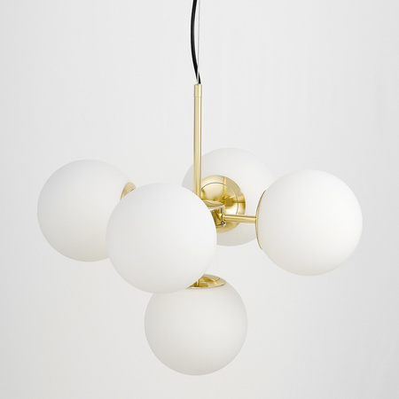 NOWOCZESNA LAMPA WISZĄCA KLASYCZNE ZŁOTO STELVIO W5