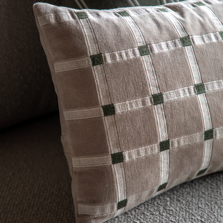 Sana Velvet Cushion Taupe 300x500mm