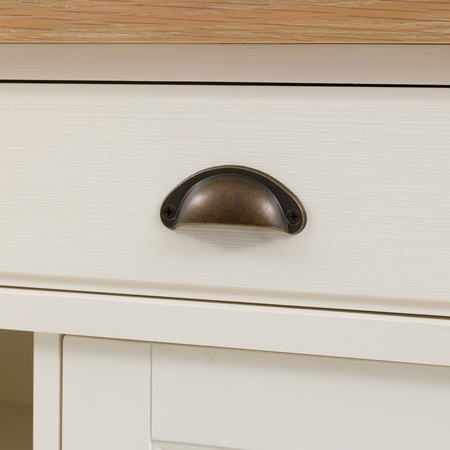 Eton 2 Door/2 Drawer Sideboard White1400x450x800mm