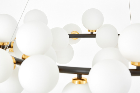 NOWOCZESNA LAMPA WISZĄCA CZARNO-ZŁOTA MARSIADA W40