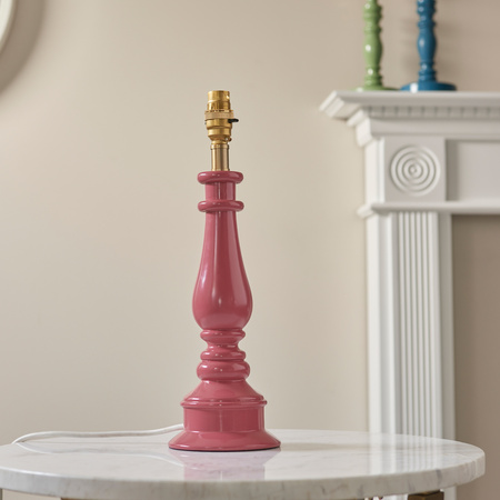 Myrtle Table Lamp Base Pink Clay