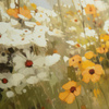 Wildflower Reflections Framed Canvas 500x30x500mm