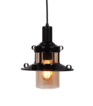 LAMPA WISZĄCA INDUSTRIALNA LOFT CZARNA CAPRI W1