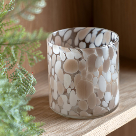 Confetti Candle Holder Taupe Large