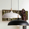 Lampa wisząca SAUCER 45 cm -  biała minimalistyczna oprawa do wnętrz nowoczesnych