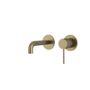 ULTRAMIX bateria podtynkowa umywalkowa 2-elementowea, główka 16cm, złoto mat