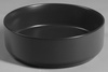 INFINITY ROUND umywalka ceramiczna nablatowa, Ø36cm, czarny mat