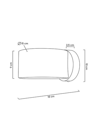 MOOSEE lampa ścienna ARRO złota