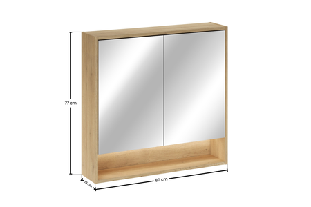 Szafka z lustrem 80cm 2 drzwi