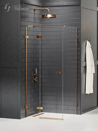 KABINA AVEXA COPPER PROSTOKĄTNA L 80x70x200 CZYSTE 6mm ACTIVE SHIELD