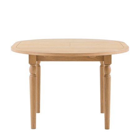 Eton Round Ext Dning Table Natural 1100/1500x750mm