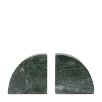 Tamera Marble Bookends Set of 2 Green 150x150mm