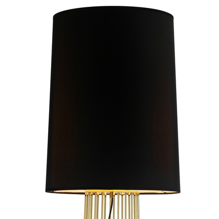 Lampa podłogowa FILO-1 czarno-złota, metalowa, E27, 145 cm