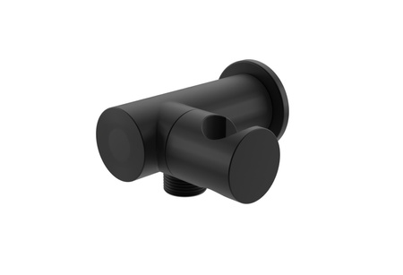 EXPERIENCE Black zestaw prysznicowy z deszczownicą 30cm i słuchawką